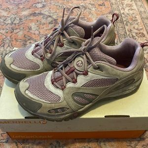 Merrell hiking shoes.